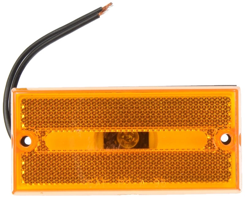 Perterson Peterson Manufacturing V132A Amber Rectangular Clearance/Side Marker Light - Image 1